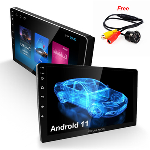 Tela de toque universal android 10.1 gps estéreo reprodutor de vídeo do carro rádio 9 Polegada 2 din 1 + 16g áudio do carro android 10.0 px6 carro multim