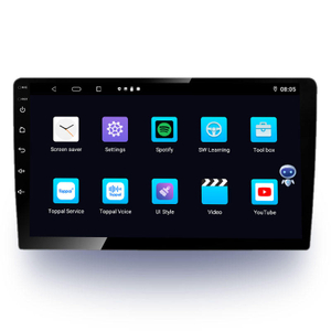 9 Polegada duplo din carro dvd player para toyota prado 2009 2013 gps naxigation dsp android 10.0 sistema multimídia tela de toque áudio