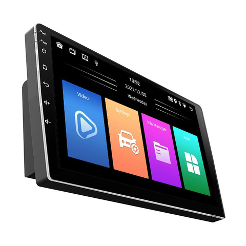 Corpo fino gps estéreo reprodutor de vídeo do carro rádio universal touch screen9 Polegada caso fino unidade central android 10.1 multimídia