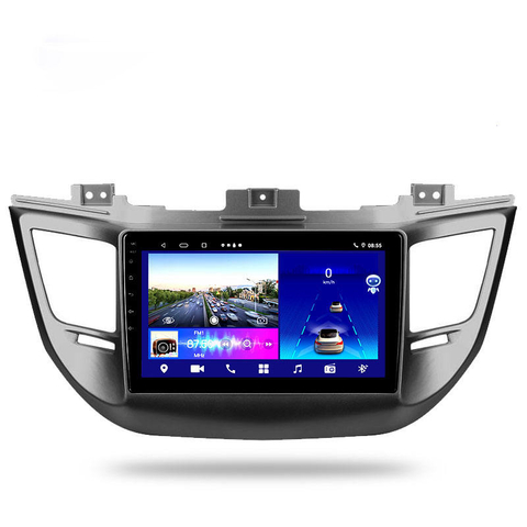 9 Polegada tela de toque do carro android multimídia universal 2 din áudio estéreo android 9 rádio do carro para tucson3 2015 2018 tc5