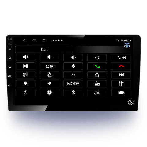 Melhor venda 9 polegadas 2.5D touch Android 10 boa tela de navegação de alta resolução IPS tela ajustável para CIVIC2011