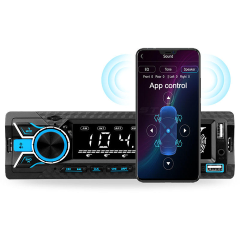 Stc carro mp3 player dsp rádio de áudio do carro bt 12v in-dash 1 din fm aux no receptor sd usb adaptador de alimentação carro mp3 player