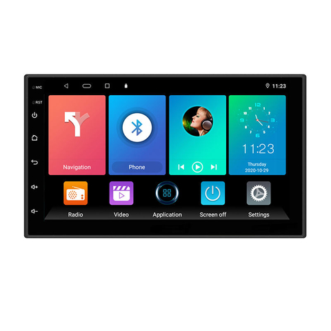 Android 10.0 octa core rádio de carro reprodutor multimídia de áudio 2 din para reprodutor de dvd de carro universal