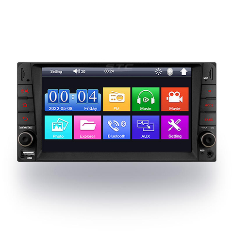 Apropriado para toyota auto rádio 2 din 7 Polegada tela de toque estéreo multimídia player espelho link/fm/tf carro mp5 player com carplay