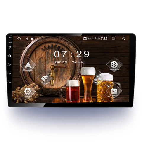 Monitor de carro Android de 9/10 polegadas Corpo fino Sistema de música automática para carro Android 4g Player de rádio para carro