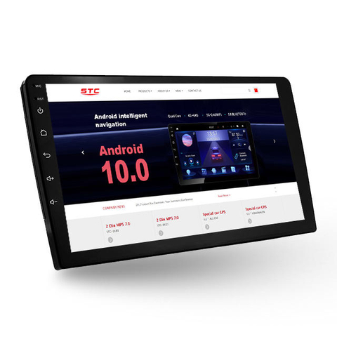 Android 10.0 ts1o núcleo embutido dsp carplay android auto tela ips wifi gps estéreo de carro para modelos multimarcas