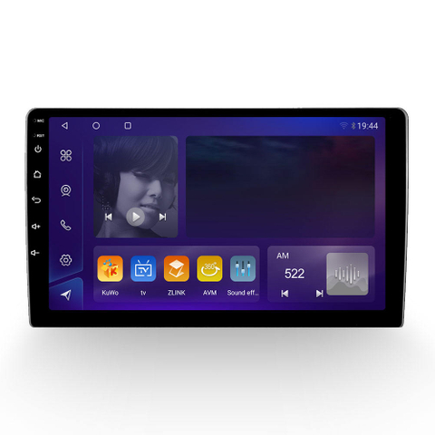 Qled 2.5d tela android 8 universal rádio do carro 4 + 64g estéreo 2din navegação gps multimídia carro dvd player