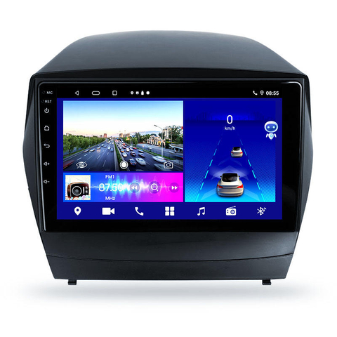 Android 10 estéreo do carro para duplo din 9 Polegada tela de toque rádio do carro com navegação gps wifi carro multimídia player 2 usb