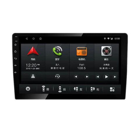 Stc android 10 carro vídeo 7 Polegada tela de toque 2 din android rádio do carro wifi gps frente usb carro dvd rádio com android play