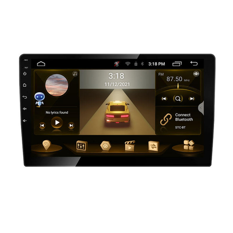 Jogadores de carro android de corpo fino universal 9 polegadas 2.5D Touch Screen BT WIFI Mirror Link Car Player Android GPS