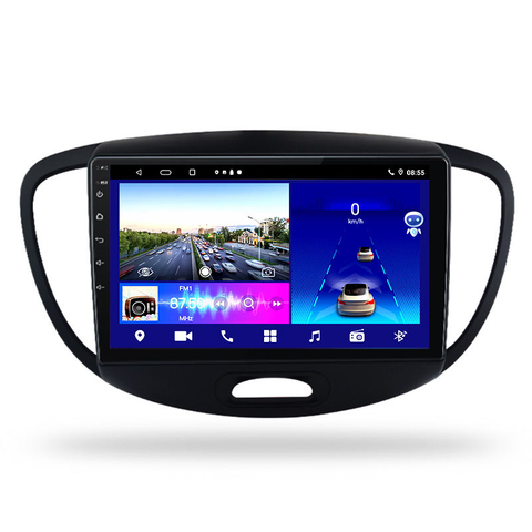 Nova chegada android áudio do carro para hyundai 2010 i10 auto eletrônica 9 Polegada multimídia tela de toque carro dvd player rádio