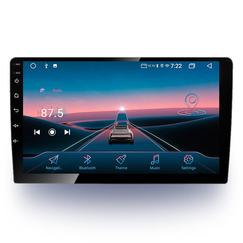 Direto da fábrica 9 Polegada carro dvd player duplo din tela de toque usado carro autoradio suporte navegação dsp carplay