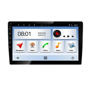 10 Polegada carro estéreo atacado fm bt música navegação gps universal vídeo do carro android10 carro dvd multimídia player