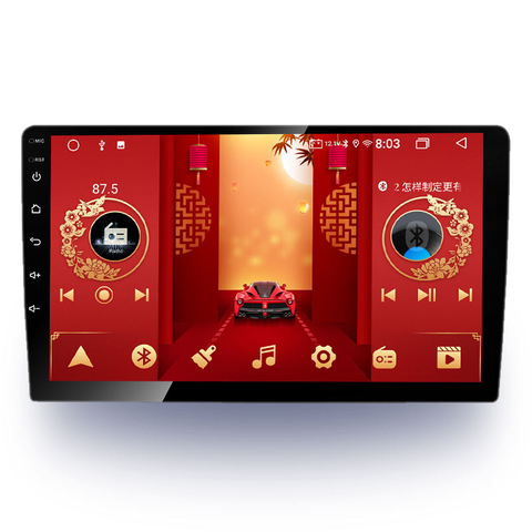 Suporte 4G Rede 2 + 32GB Tela Sensível Ao Toque Autoradios Android 9 Polegadas Estéreo GPS Navegação Tela Do Carro Android