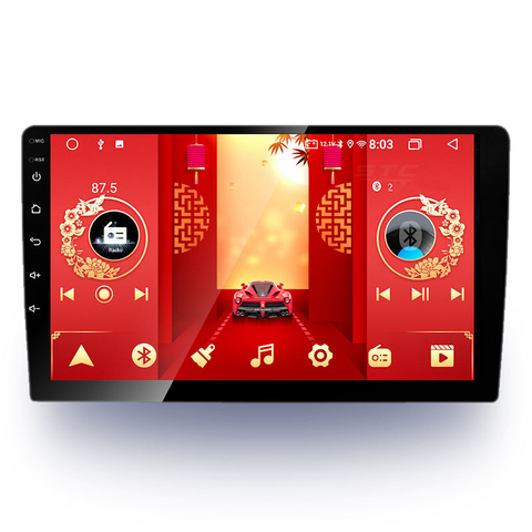 STC Universal 9 '10' Android Autoradio Navigation GPS WIFI BT FM Rádio para carro para A3 Android Navigation Touch Screen