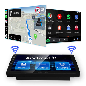 CarPlay com fio para tela de carro com sistema Android Suporte Android Auto/Espelhamento/USB Connect/SIRI Voice Control Video Player