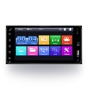 Rádio do carro hd lcd tela de toque áudio bt controle toque com vídeo do carro 7 Polegada 1 din carro gps mp5 player adequado para toyota