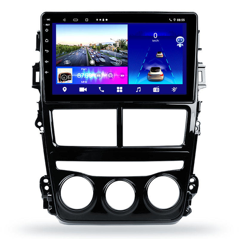 Rádio do carro para vios yaris 2017 android 10.0 tela de toque usado carro manual rádio suporte navegação dsp carplay com gps áudio do carro